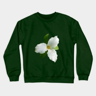 White Trillium Crewneck Sweatshirt